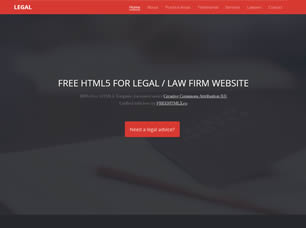 Legal Free CSS Template