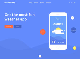 Weather Apps Free Website Template