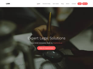 Law Free Website Template