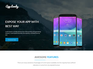 App Landy Free Website Template