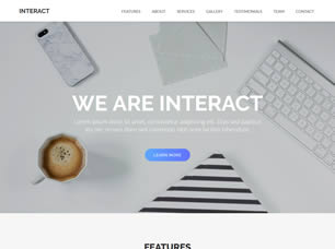Interact Free CSS Template
