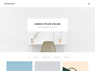 Pure Mix Free Website Template