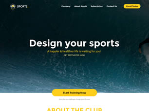Sports Free CSS Template