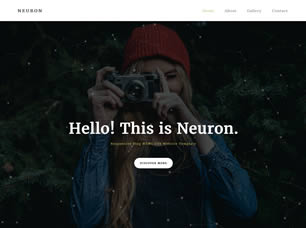Neuron Free CSS Template