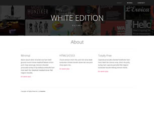 White Edition Free CSS Template