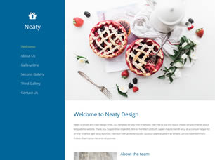 Neaty Free Website Template