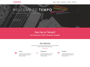 Tempo Free Website Template