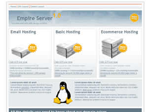 Empire Server 1.0 Free Website Template
