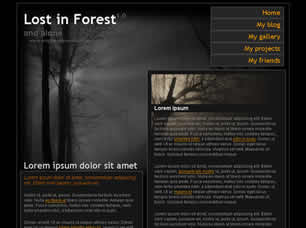 Lost in Forest 1.0 Free Website Template