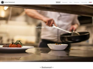 Italian Restaurant Free Website Template