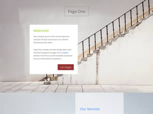 Page One Free Website Template