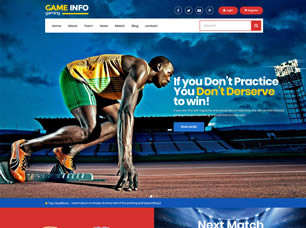 Sports Free Website Template