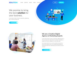Solution Free Website Template