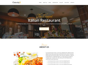 OsteriaX Free CSS Template