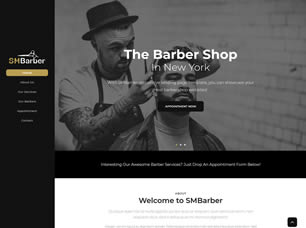 SMBarber Free Website Template