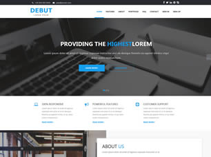 Debut Free CSS Template