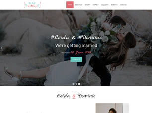 The Real Wedding Free Website Template
