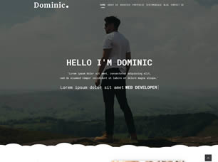Dominic Free Website Template