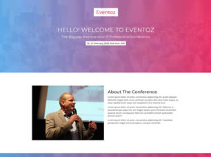Eventoz Free Website Template