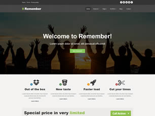 Remember Free Website Template