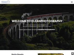 CleanPhotography Free Website Template