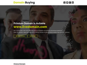 Domain Buying Free Website Template