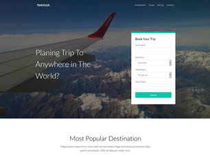 Traveler Free Website Template