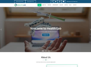 Health Lab Free Website Template