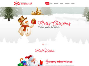 Eventon Christmas Free Website Template
