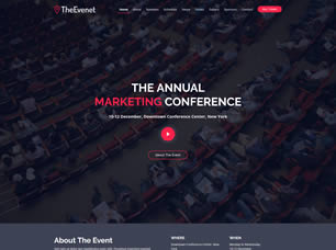 TheEvent Free Website Template