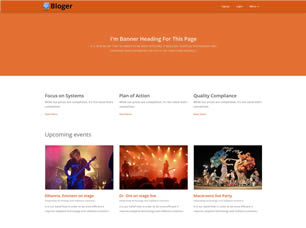 Bloger Free CSS Template