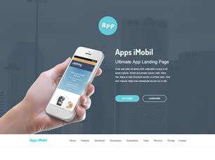 Apps iMobil Free Website Template