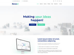 Reveal Free CSS Template
