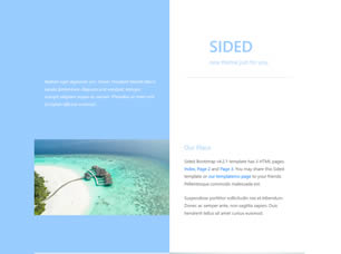 Sided Free Website Template
