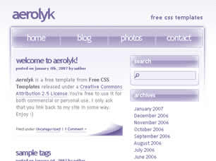 Aerolyk Free CSS Template