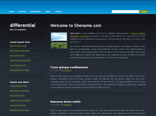 Differential Free CSS Template