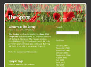 The Spring Free Website Template