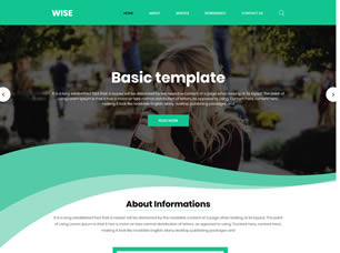 Wise Free Website Template