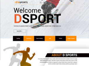 DSports Free Website Template