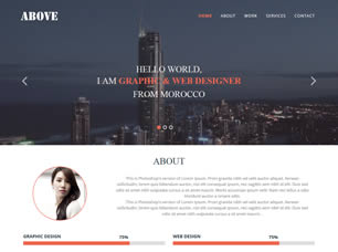 Above Free CSS Template