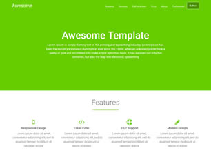 Awesome Free Website Template
