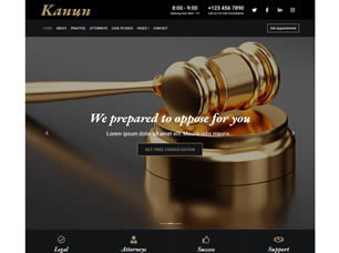 KANUN Free Website Template