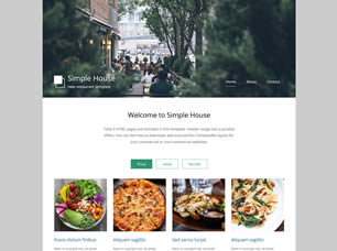 Simple House Free Website Template