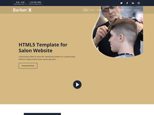 Barber X Free CSS Template