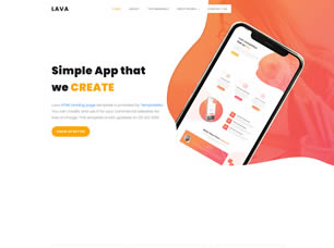 Lava Free Website Template