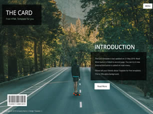 The Card Free CSS Template