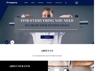 Fitcento Free CSS Template