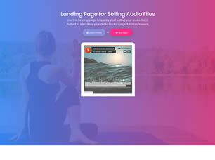 Audio Landing Free Website Template