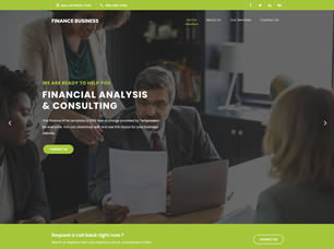 Finance Business Free Website Template