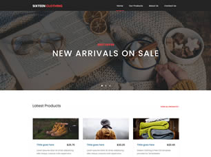 Sixteen Clothing Free Website Template
